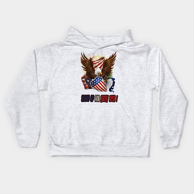 betsy ross Kids Hoodie by Bnjaminstore